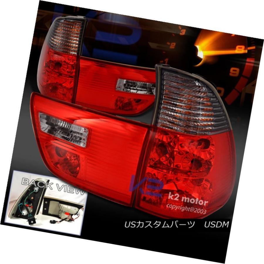 テールライト 2000-2005 BMW X5 E53レッド/スモークレンズテールライトペア 2000-2005 BMW X5 E53 Red/Smo
