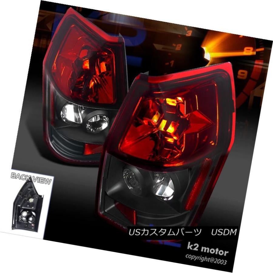 テールライト 2005-2008 Dodge Magnumリアブレーキテールライトランプレッド/ブラックLeft + Right 2005-2008