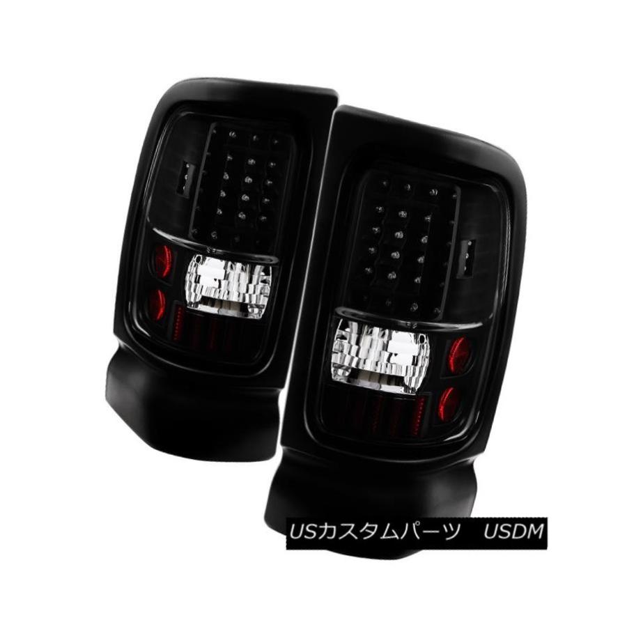 テールライト Dodge 94-01 Ram 1500/2500/3500ブラックLEDテールライトブレーキランプペアペアV2 Dodge 94-01
