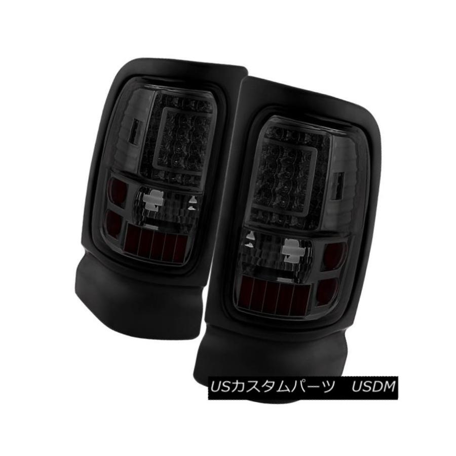 テールライト ドッジ94-01 RAM 1500/2500/3500スモークLEDテールライトブレーキランプペアペアV2 Dodge 94-01 Ra
