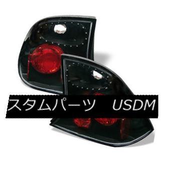 テールライト フォード00-04フォーカス4DrセダンブラックユーロスタイルテールブレーキライトLX SE ZTS ZTW S2 Ford 00-04