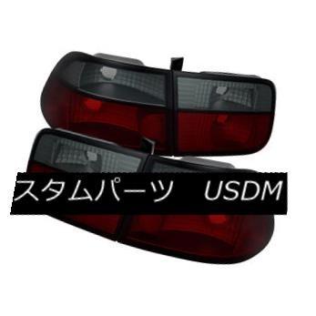 テールライト ホンダ96-00シビック2drクーペレッドスモークリアテールライトブレーキランプEX DX HX SI Honda 96-00 Civi