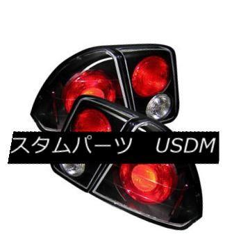 テールライト ホンダ01-05シビック4drブラックユーロスタイルリアテールライトブレーキランプセットセダン Honda 01-05 Civic 4d