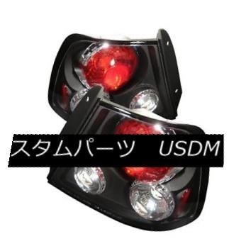 テールライト フィット現代00-02アクセントブラックユーロスタイルリアテールライトランプハッチバックGS L Fit Hyundai 00-02 A