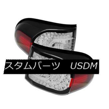 テールライト トヨタ07-14 FJクルーザーブラックLEDリアテールブレーキライトセット左＆amp; 右 Toyota 07-14 FJ Cruis