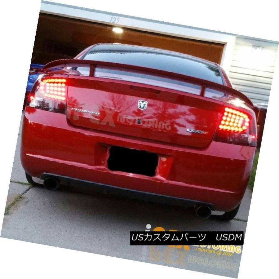 テールライト ダークブラックスモーク* ULTRA BRIGHT * 2006-2008ダッジチャージャーLEDテールライトランプペア Dark Blの画像