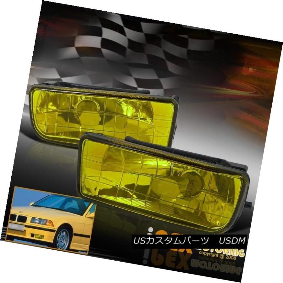テールライト 1992-1998 BMW E36 3シリーズ4Drセダンユーロレッドクリアテールライト+イエローフォグランプ 1992-1998 BMの画像