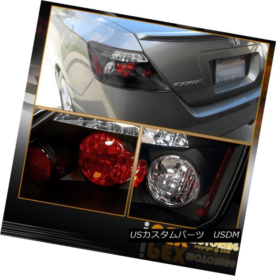 テールライト 2006  -  2011年ホンダシビック2DrクーペFG JDMブラックタイプ-Rスタイルテールライトランプ For 2006-201の画像