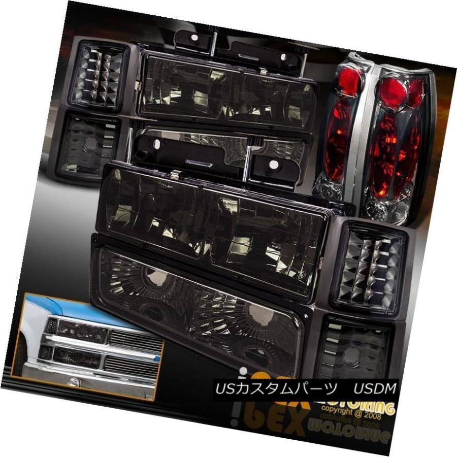 テールライト 94-98 Chevy Silverado Tahoe [10PC Smoke]ヘッドライト+シグナルライト+テールライト 94-98