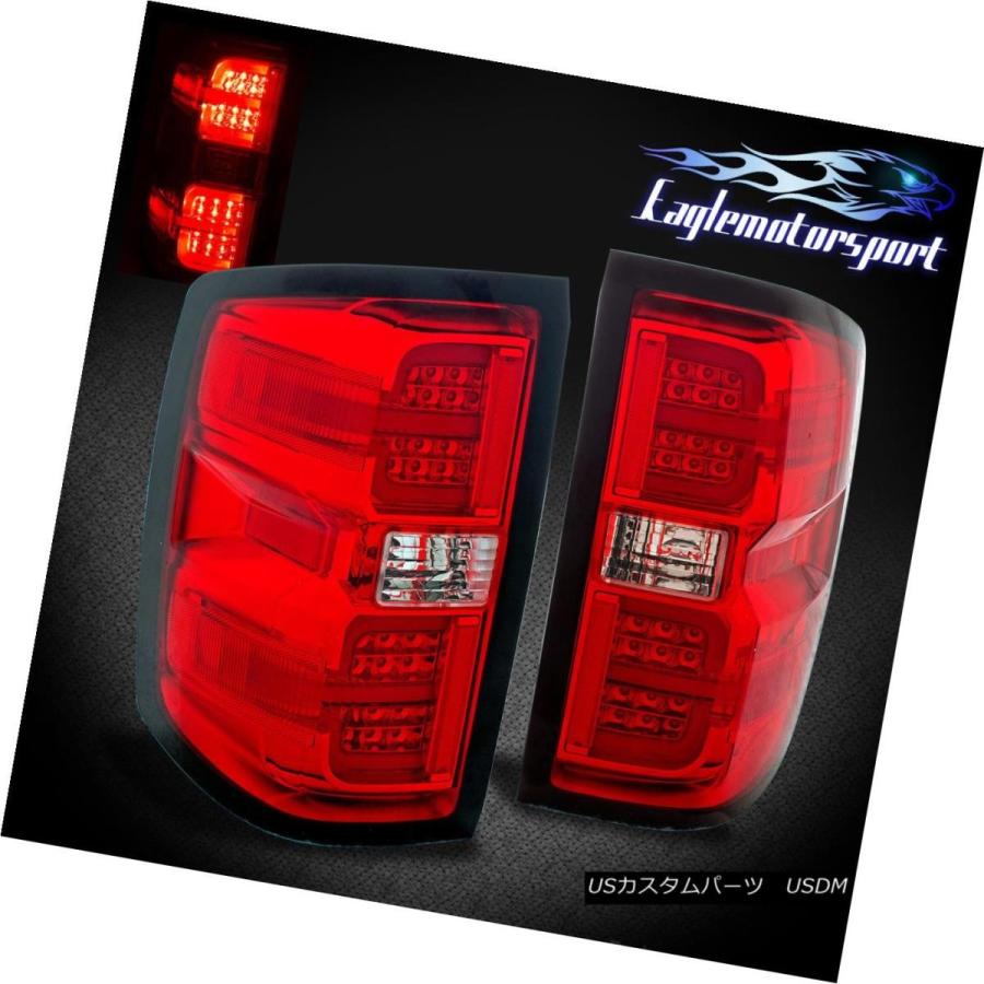 テールランプ 2014 2015 2016 2017 Chevy Silverado 1500/2500/3500 LEDレッドブレーキテールライト ライト、レンズ-自動車