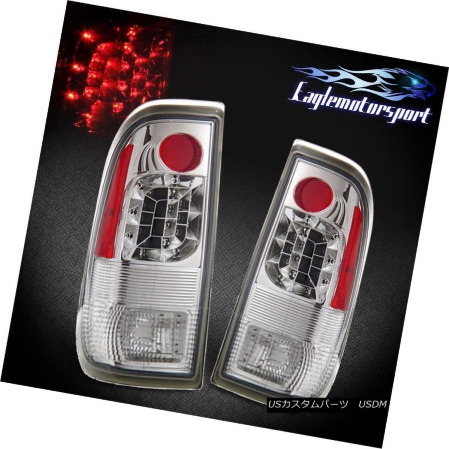 テールライト 1997-2003フォードF150 / 1999-2007 F250 F350スーパーデューティクロームLEDテールライトセット 199