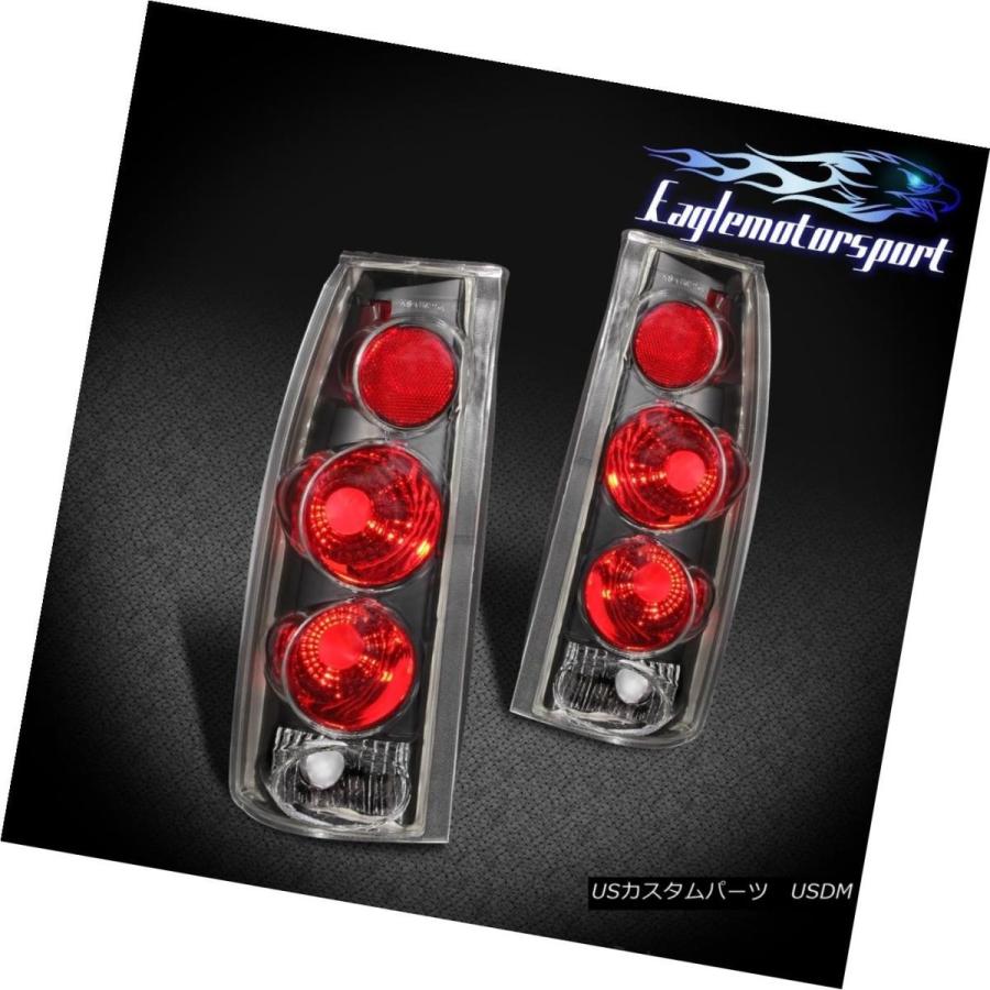 テールライト ブラックテールライトランプ+ 2X 50Cm 30-Smd LEDストリップ88-99シボレー/ GMC C10フルサイズ Black