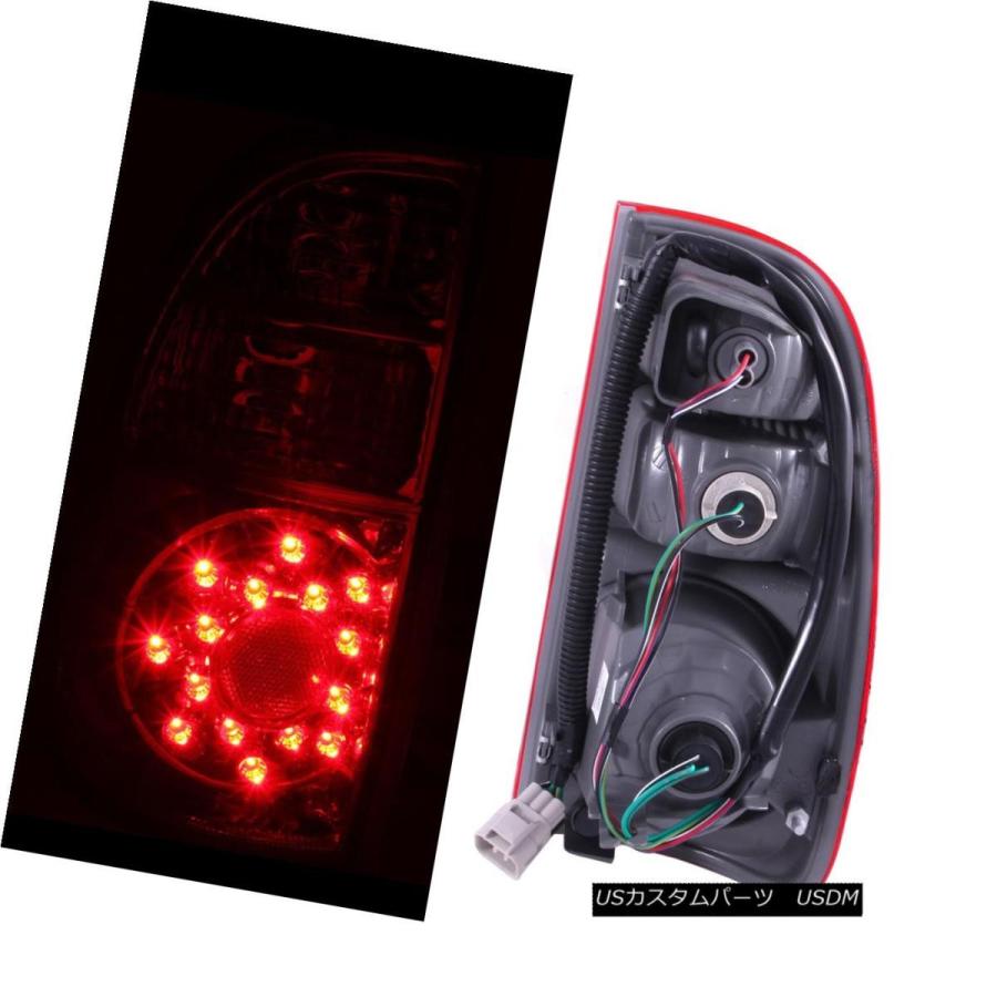 テールライト 2005年2006トヨタトンドラピックアップトラックLEDレッドクリアリアブレーキテールライトペア 2005 2006 Toyota Tの画像