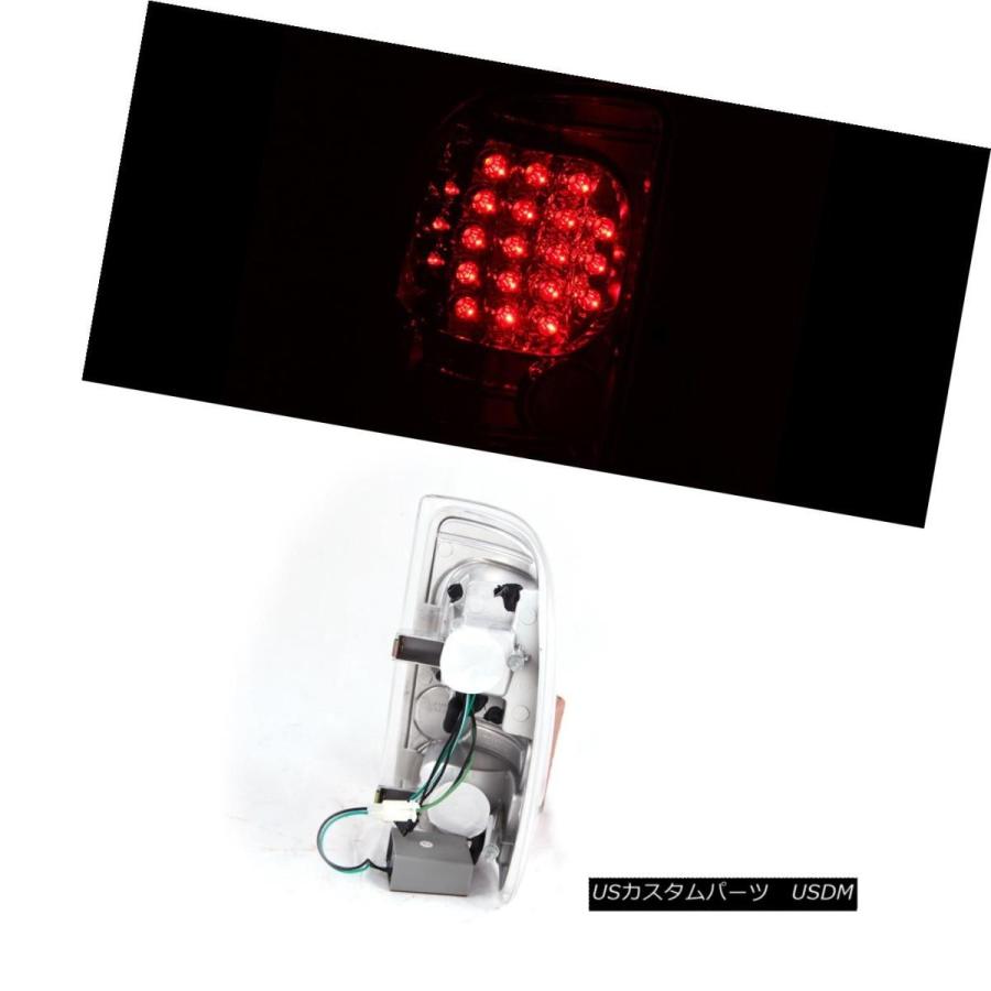 テールライト 1997-2004 Dodge Dakota LEDティントスモークリアブレーキテールライトペア 1997-2004 Dodge Dakの画像