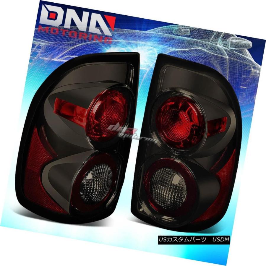 テールライト FOR 97-04 DODAGE DAKOTA BLACK 1PCヘッドライト+バンプ<ERM + SMOKED ALTEZZAリアテーの画像