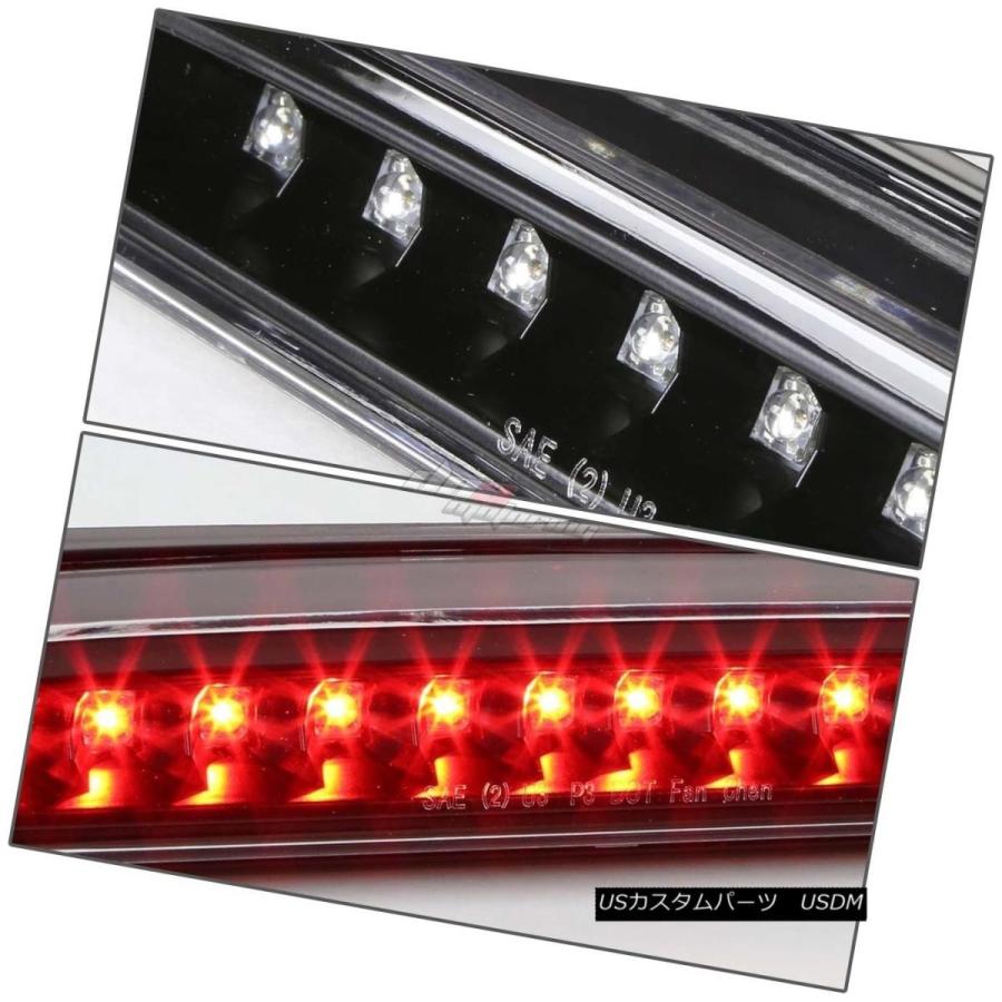 テールライト FOR 99-16 SUPERDUTY / RANG ERブラックハウジングリアルーフ赤LED 3RDブレーキ/ストップ_2