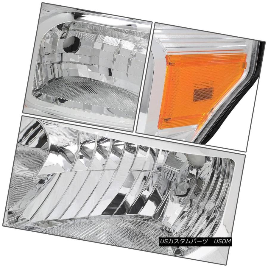 テールライト CHROME AMBERヘッドライト+ 3D LED赤Lバーチームテールランプフィット11-16 SUPER DUTY CHROME Aの画像