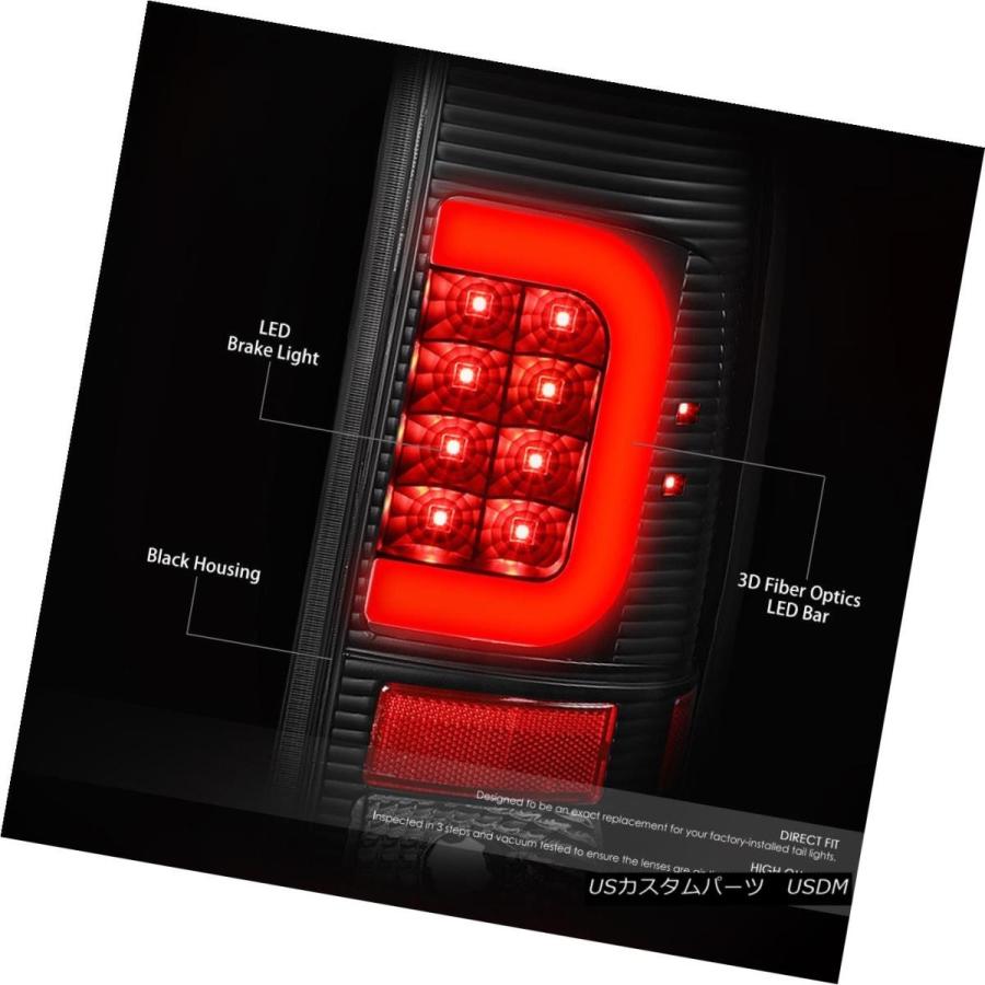 テールライト [LED C-BAR] FIT 2011-2016フォードスーパーデューティブラックテールライト+アンダーサイドヘッドライト [LEDの画像