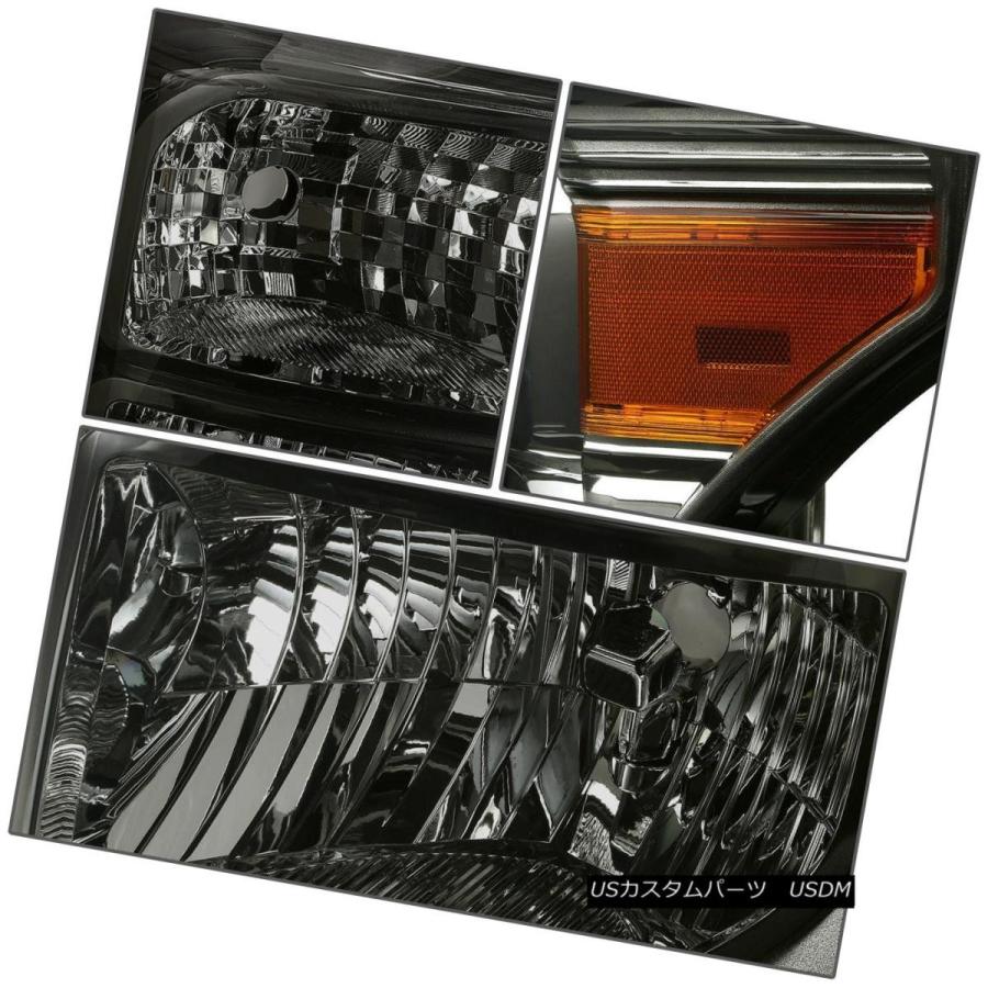 テールライト SMOKED HOUSINGアンダーサイドヘッドライト+ LED SMOKEDテールランプフィット11-16 SUPER DUTY SMの画像