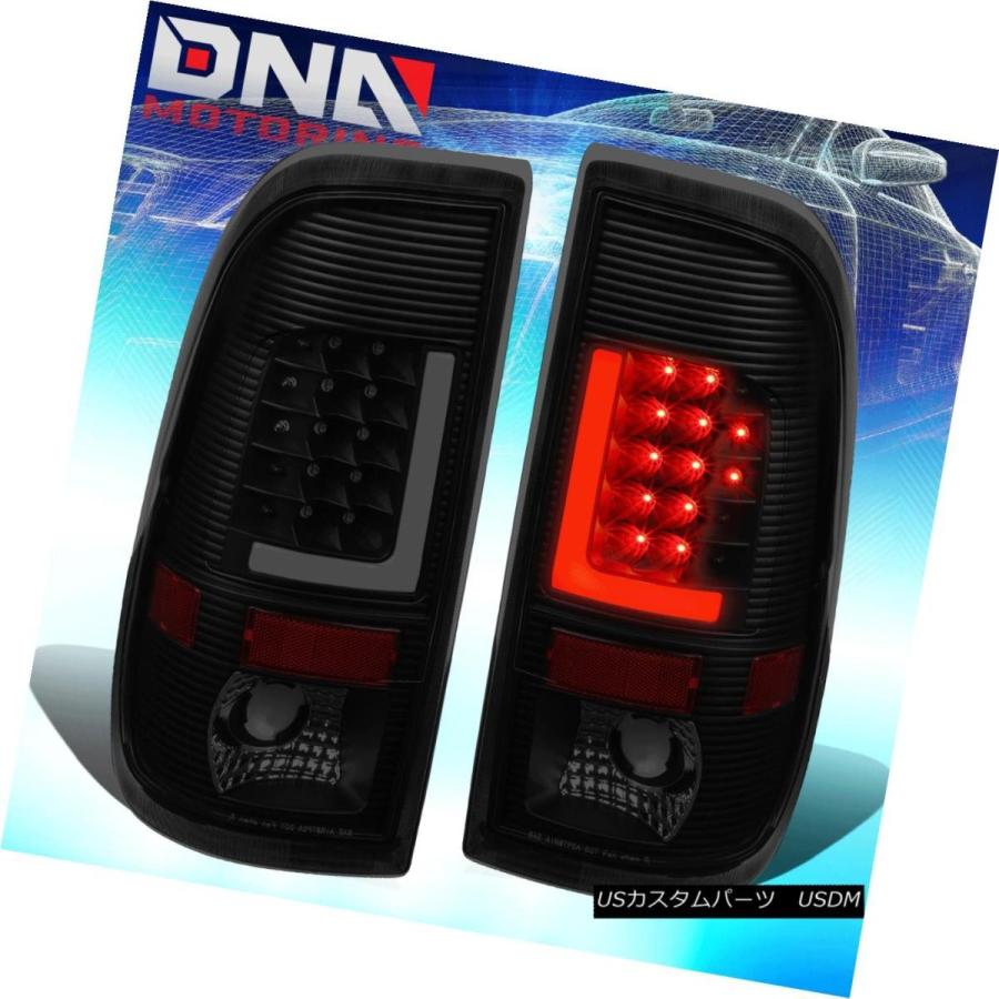 テールライト [3D L-STREAK LED] 97-07 F150 / SUPER DUTY BLACK SMOKEDテールライトパキングランプ用