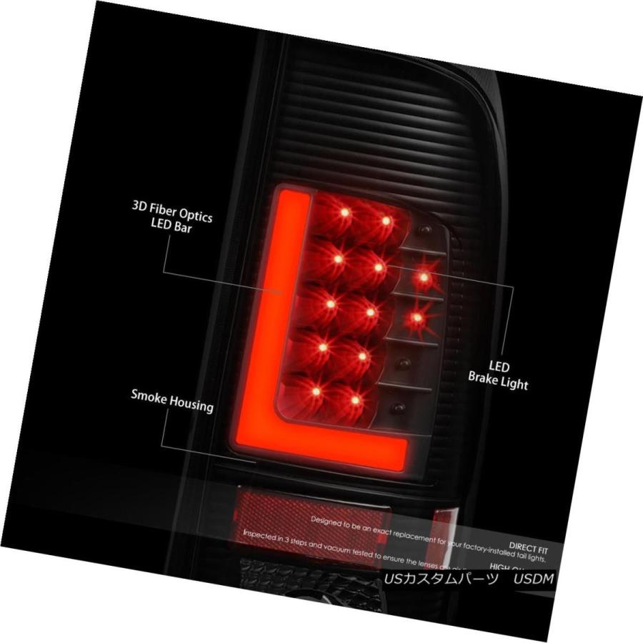 テールライト [3D L-STREAK LED] 97-07 F150 / SUPER DUTY BLACK SMOKEDテールライトパキングランプ用の画像