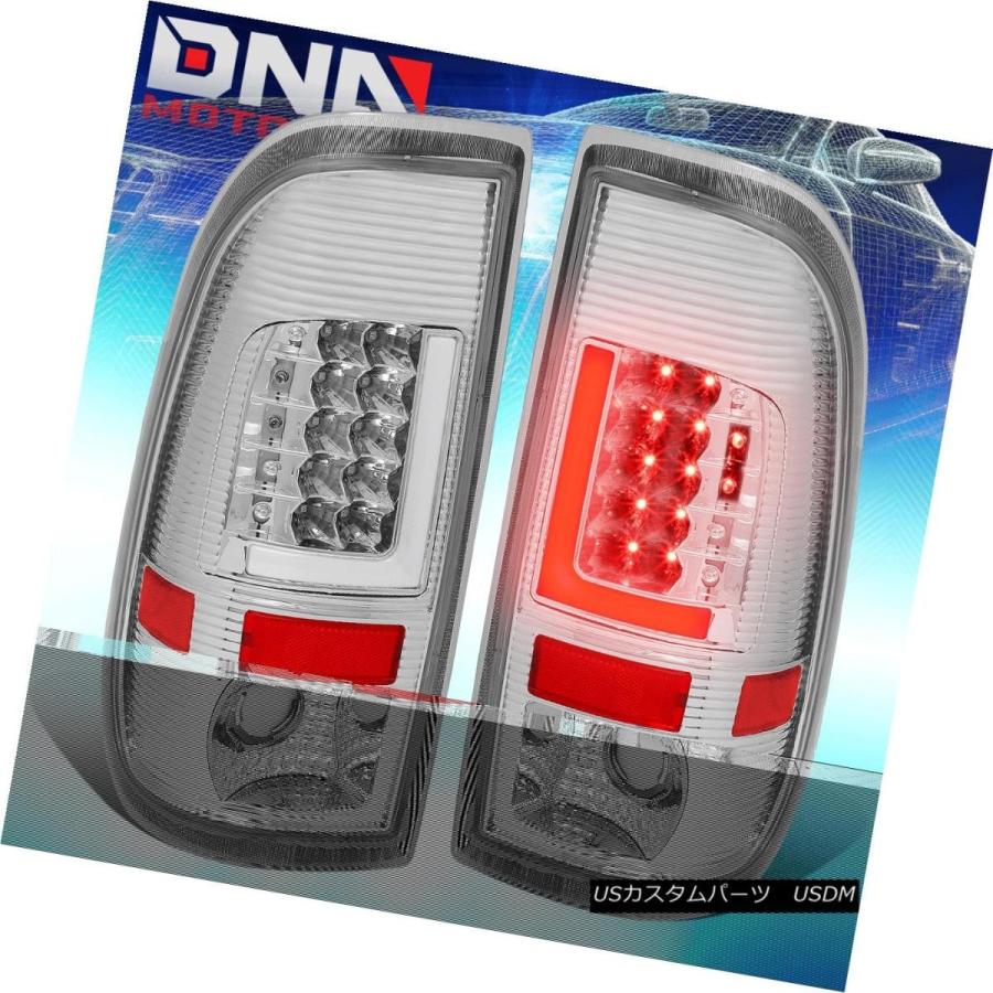テールライト [3D L-STREAK LED] 97-07 F150用/スーパーデューティクロムクリアテールライトパキングランプ [3D L-STR