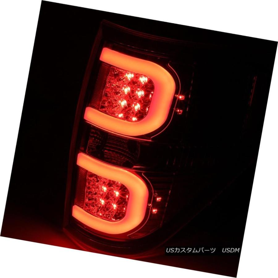 テールランプ 2009年?2014年FORD F-150デュアル赤いことLEDバーテールライトブレーキランプ（CHROME / S  \u003c/ w