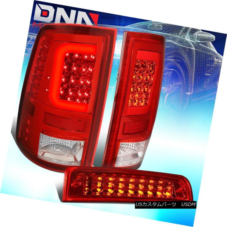 テールランプ [LED Cシェイプ赤ちょうちん]相応う2009-2017ドッジランダムアクセス記憶装置赤いことテールランプ+第3の3RD打ちきり照明ランプ [LED C-SHAPE その他ライト-車、バイク、自転車-自動車