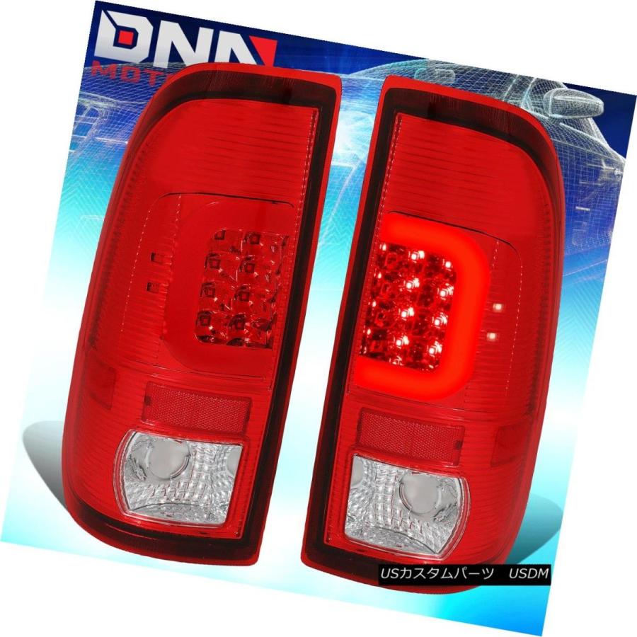 テールライト [LED C-BAR] FIT 1997-2004フォードF-150 / F-250赤テールライト+プロジェクター </ wbの画像