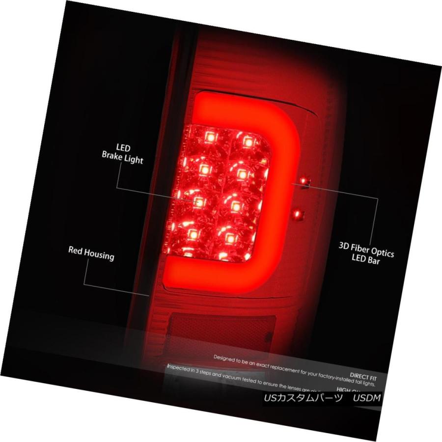 テールライト [LED C-BAR] FIT 1997-2004フォードF-150 / F-250赤テールライト+プロジェクター </ wbの画像