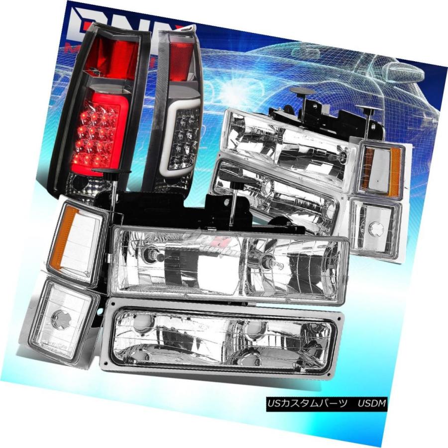 テールランプ GMT400用CHEVY C10 CHROME 8パソコン前照灯+ BUMP  ER + SIGNAL + SMOK \u003cwb その他ライト-車、バイク、自転車-自動車