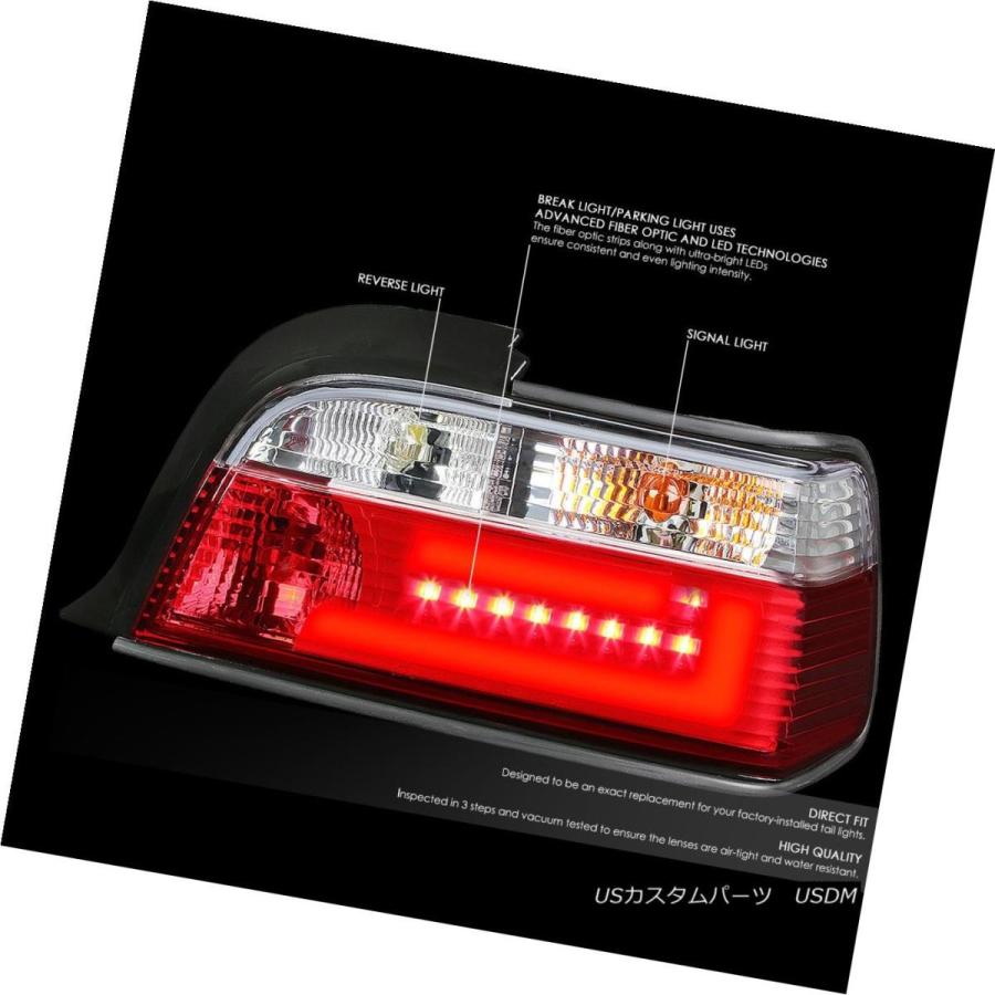 テールライト クロームレンズレッドテールブレーキライト92-98 E36 BMW 3-SERIES / M3 2 DOOR CHROME LENS Rの画像