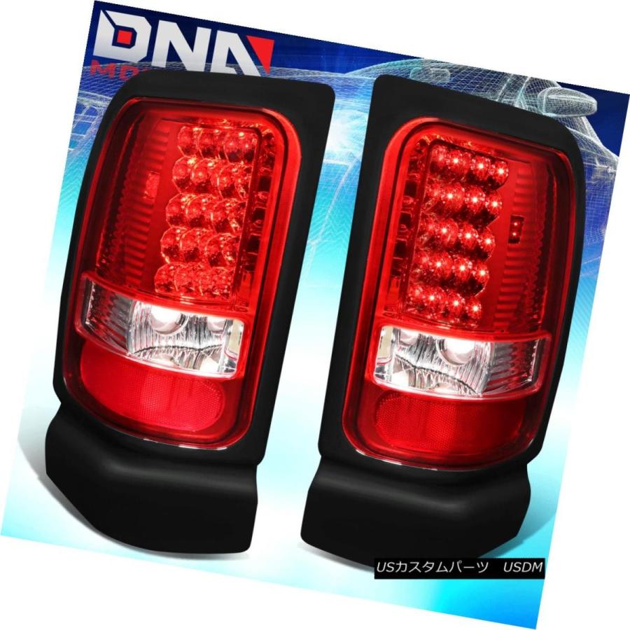 テールライト CHROMEレンズRED LEDテールブレーキライト/ 94-02 DODGE RAM 1500/2500/3500用ランプ CHROM