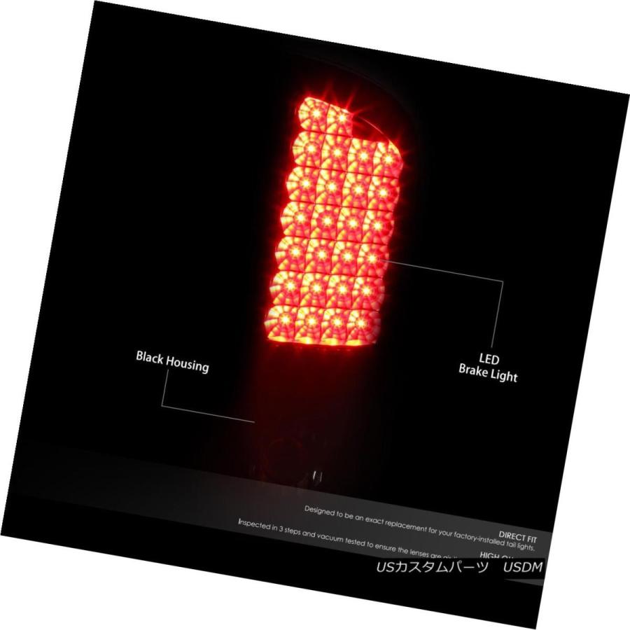 テールライト BLACK HOUSING CLEAR HEADLIGHT + DRL +  </ wbr>クリアLEDブレーキテールライトフの画像