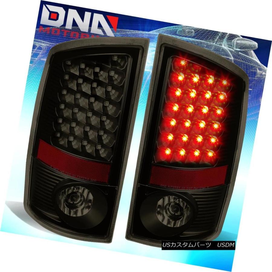 テールライト BLACKレンズは、07-09ダッジRAM 1500/2500/3500用LEDテールブレーキライト/ランプを吹き飛ばした BLACK