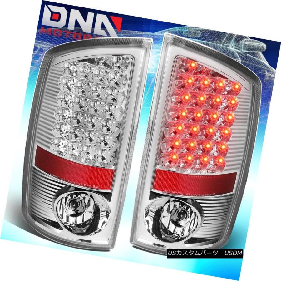 テールライト CHROME LENS CLEAR LED TAILブレーキライト/ランプ07-09 DODGE RAM 1500/2500/3500