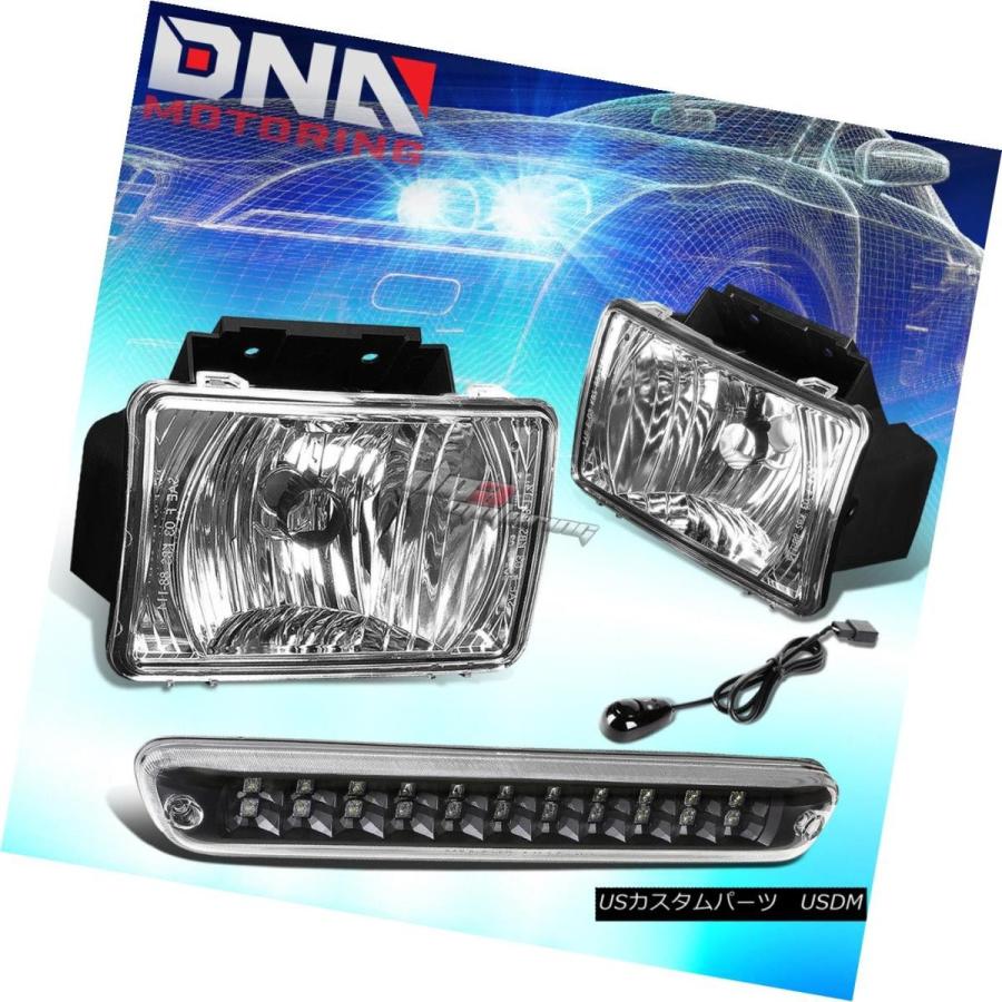 テールライト クリアフロントブザーフォグライトランプ+スイッチ+ BL  ACK LED 3RDブレーキフィット04-12