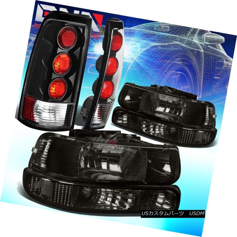 テールライト SMOKE BUMPER HEADLIGHT + BLAC  K ALTEZZAリアテールライトフィット99-