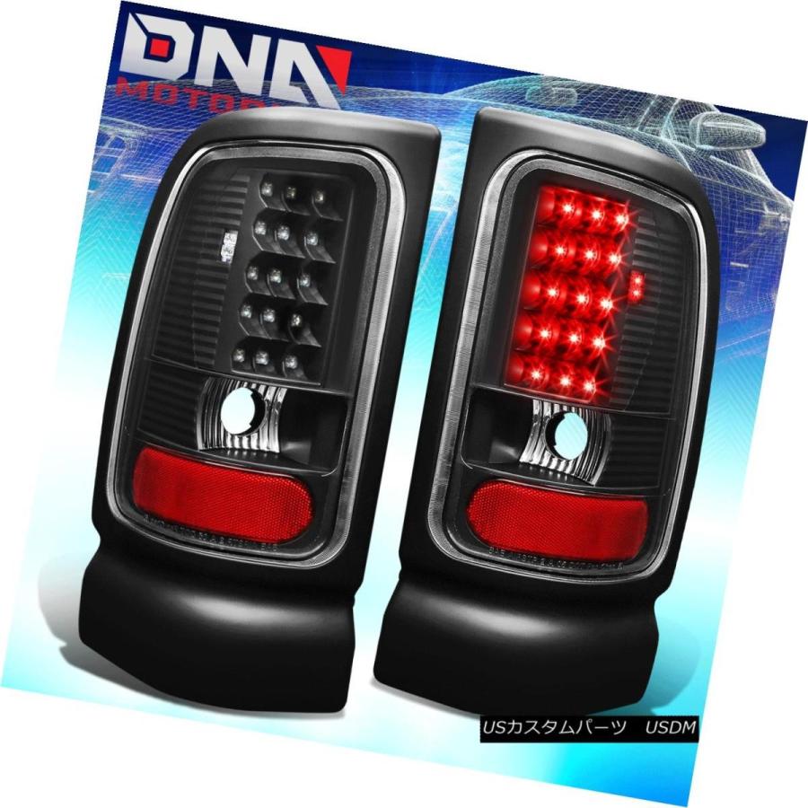 テールライト BLACK LENSクリアLEDテールブレーキライト/ランプ94-02 DODGE RAM 1500/2500/3500 BLACK L