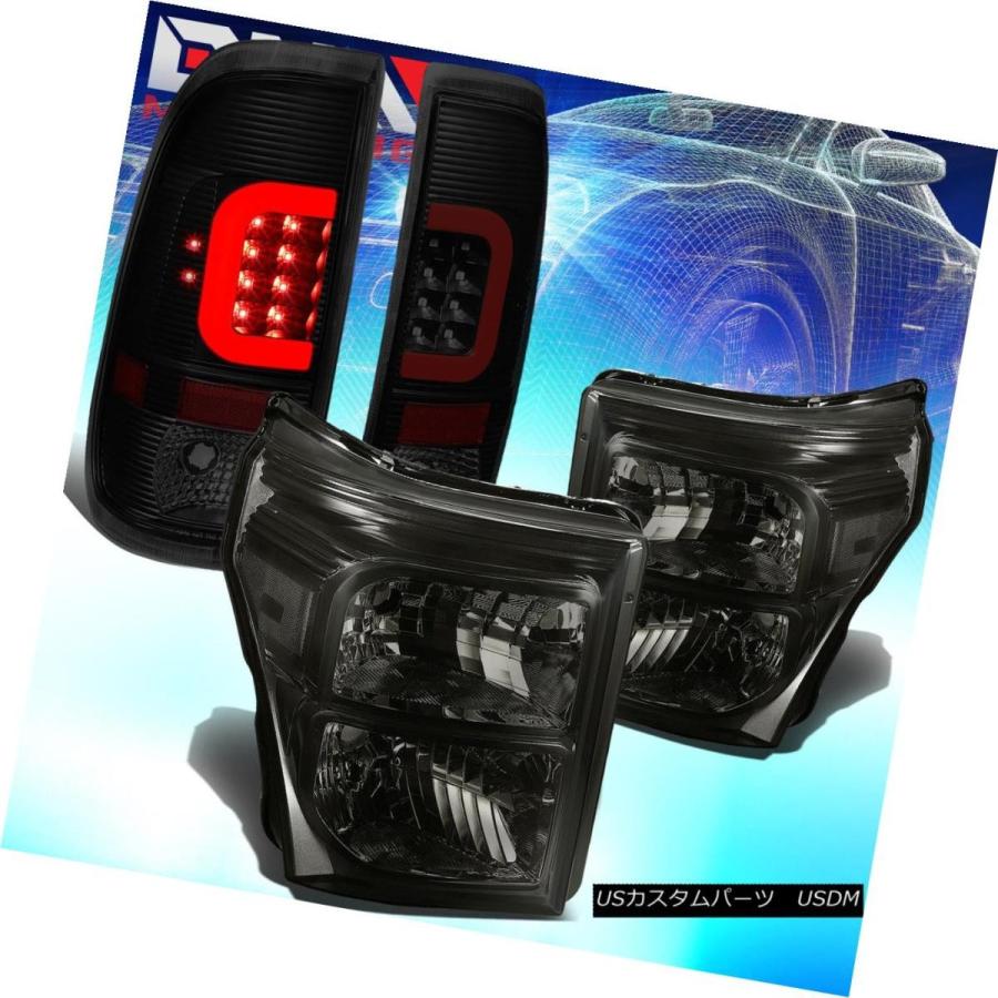 テールランプ FIT 2011-2016フォードスーパーデューティレッドLEDバーテントテールライト+クリアサイドライト FIT 2011-2016 車、バイク、自転車-自動車-その他ライト