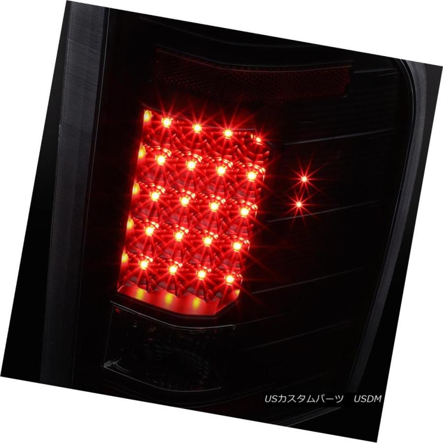 テールライト 07-14チェビーシルバードブラック喫煙LEDテールライトブレーキランプ交換セット FOR 07-14 CHEVY SILVERADOの画像