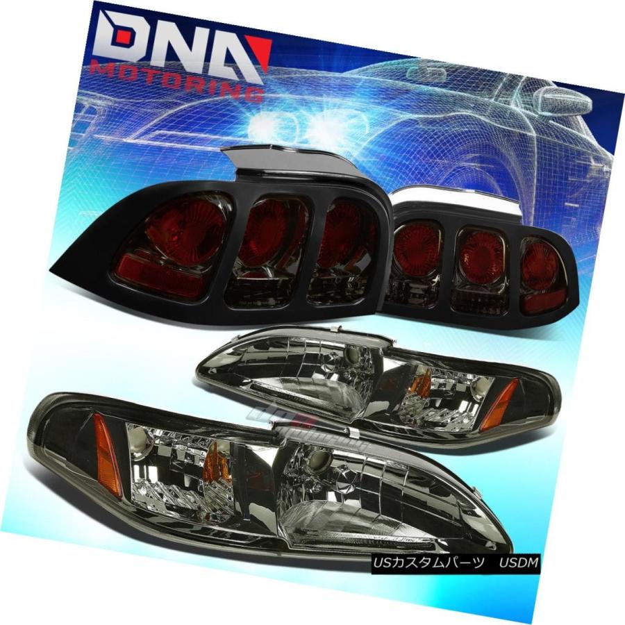テールランプ FOR 94-98 FORD MUSTANG / GT SMECED 1パソコン前照灯+隅っこ\u003c/ br\u003e ER交通信号+ ALTEZZ ライト、レンズ-車、バイク、自転車-自動車