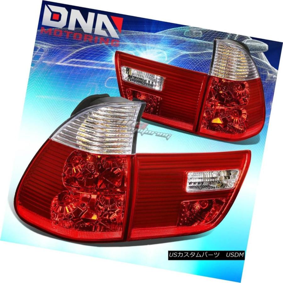 テールライト BLACK HOUSING LENS RED LEDテールブレーキE53用信号ライト/ランプ00-06 BMW X5 BLACK HOU