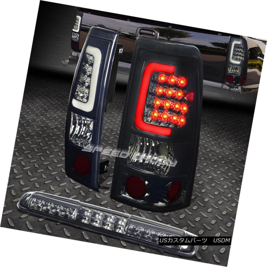 テールライト CHROME SMOKED 3D LEDバーテール+ 3速ブレーキ＆カゴライト99-03シルバー/シアー RA