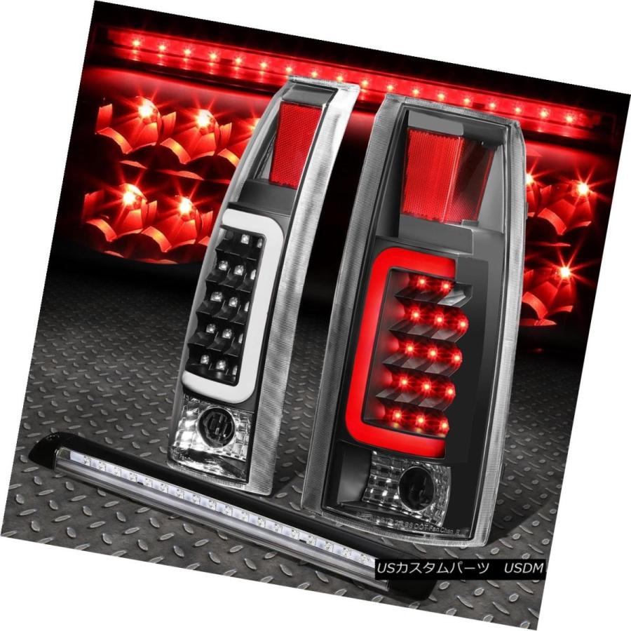 テールランプ BLACK HOUSING CLEAR 3D LED TAIL + 3RD打ちきりともし火92-00 SUBURBAN / TAHOE \u003c 車、バイク、自転車-ライト、レンズ-自動車