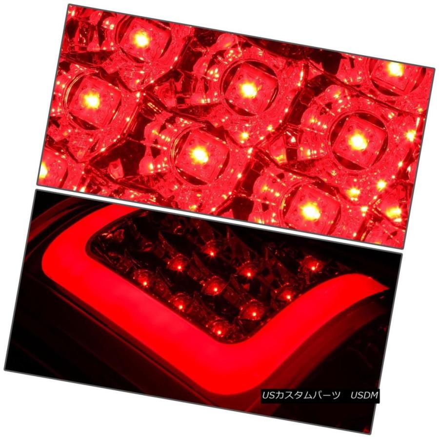 テールライト [3D LED C-BAR] 2003-2007 CHEVYシルバードクロームクリアブレーキテールライト/ランプ用 [3D LED C-の画像