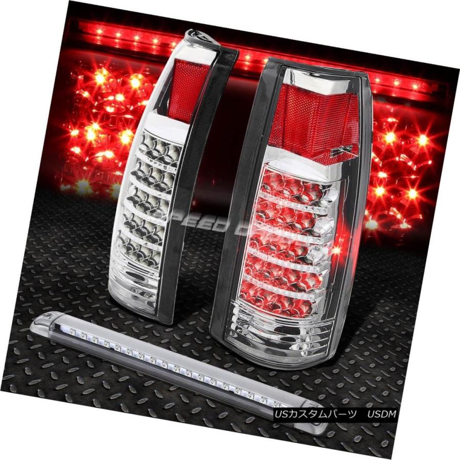テールライト CHROME HOUSING CLEAR LED TAIL + 3RDブレーキライト92-00 C10 SUBURBAN / TAHOE
