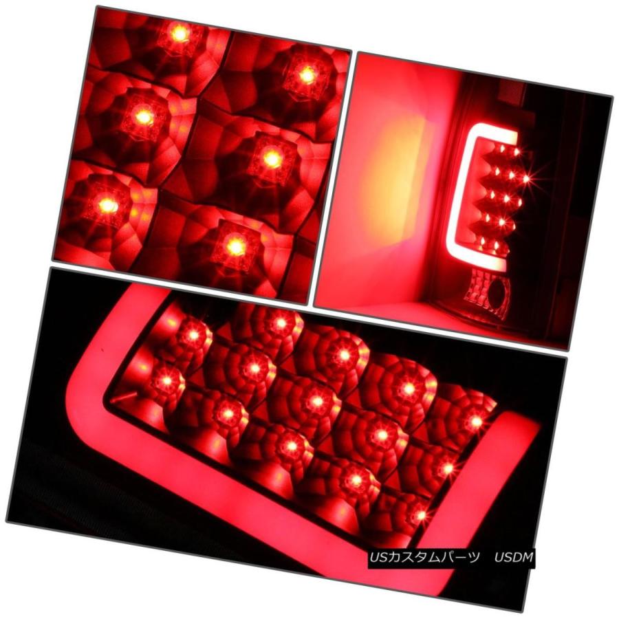 テールライト [3D LED RED BAR] 1988-2000チェビーC / Kピックアップブラッククリアテールライトブレーキランプ [3D LEの画像