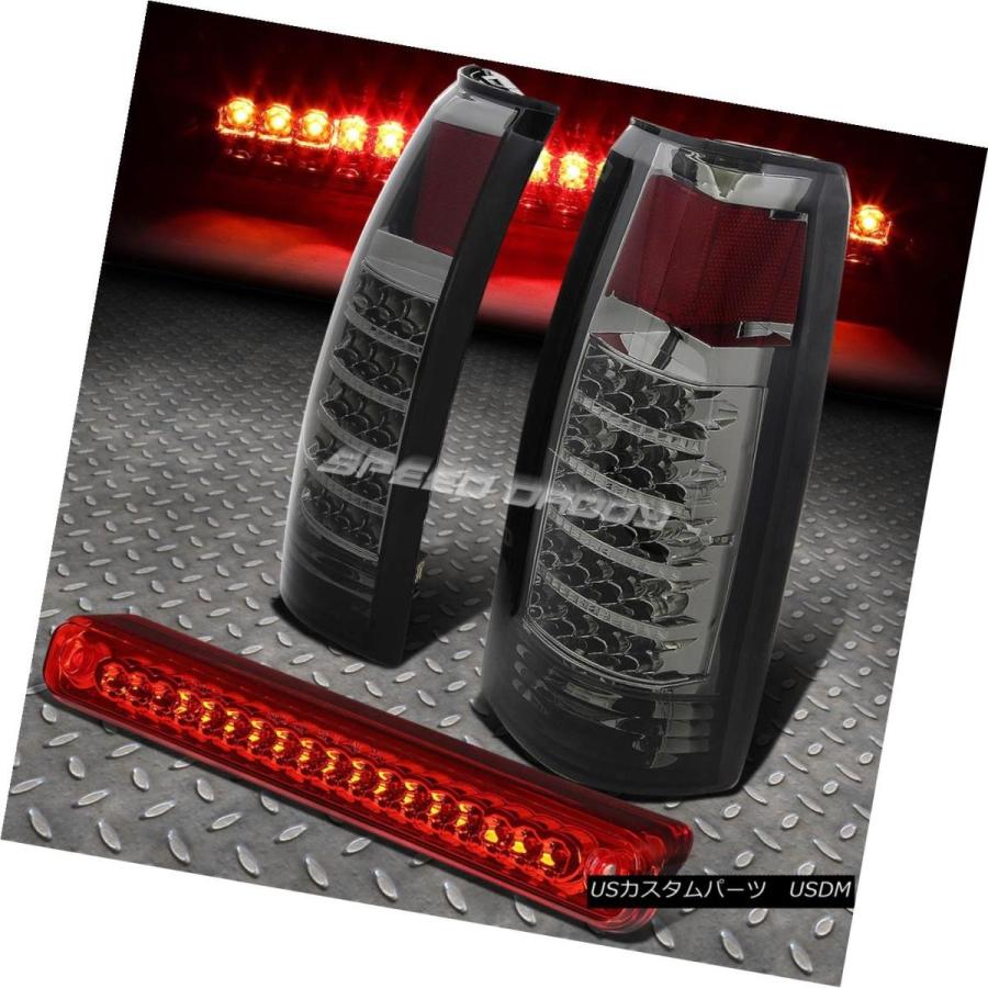 テールライト FULL LED CHROME SMOKE TAIL + RED 3RD BRAKE + CARGO + RE  88-00