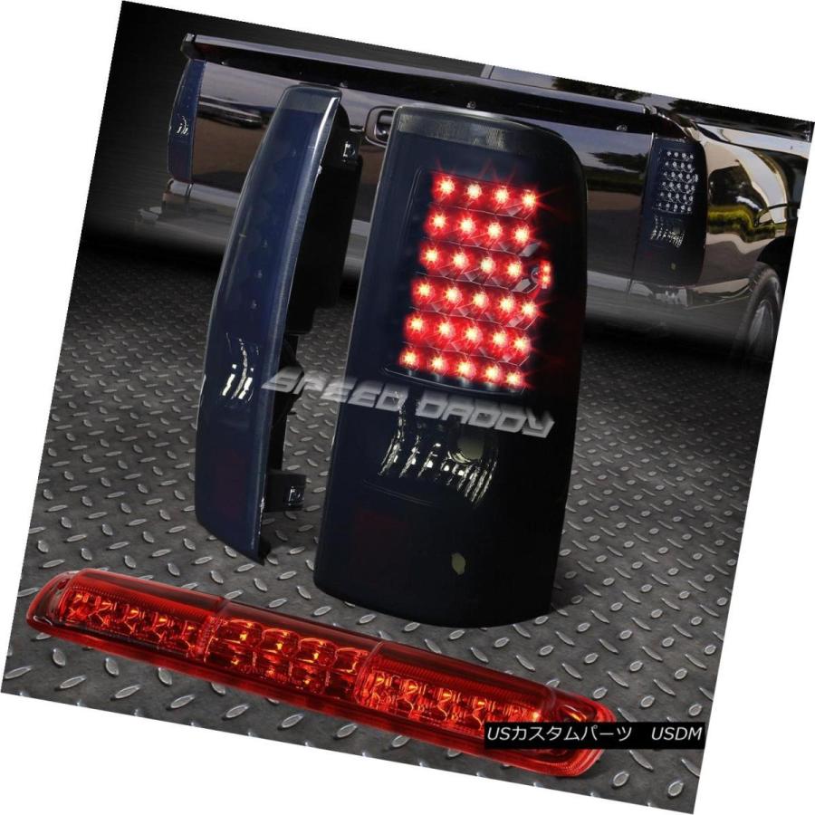 テールライト BLACK SMOKED LED TAIL + RED 3RDブレーキ＆カゴライトセット03-07シルバー/シアー </ wb